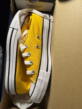 Converse Yellow High-Top Canvas Sneakers